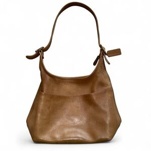 vintage coach legacy hobo brown leather shoulder bag purse 9058